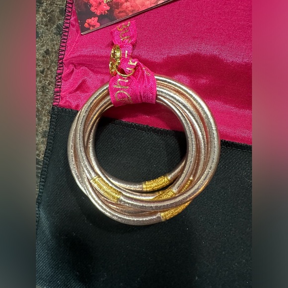 Rose Gold BuDha Girl All Weather Bangles - Picture 5 of 7